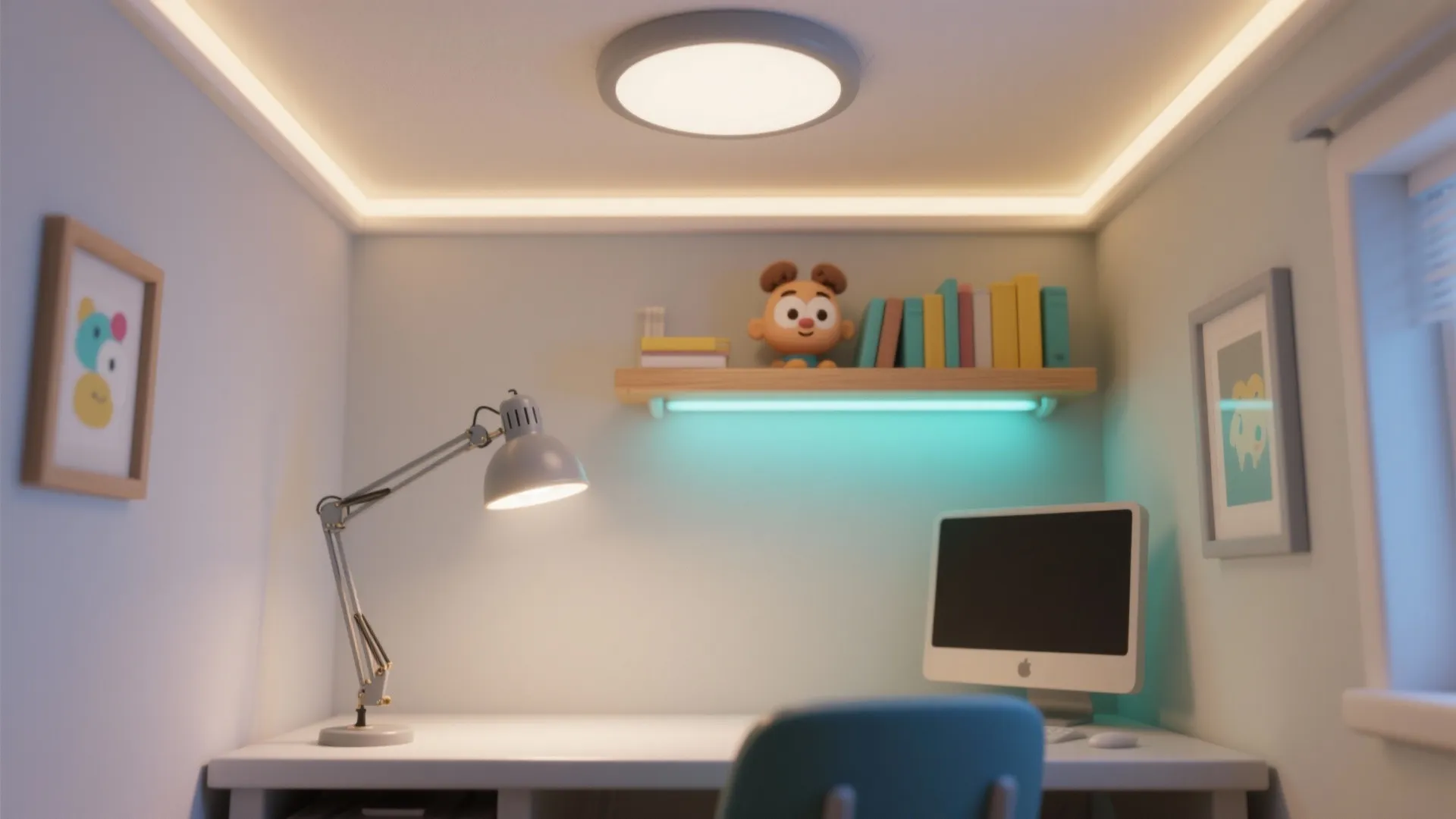 Layered Lighting with a Calm Cartoon Glow