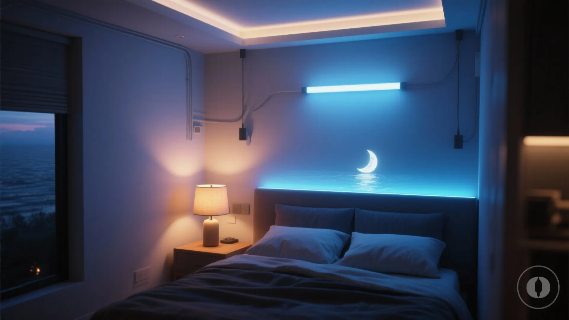 3. Layered Lighting to Mimic Ocean Moods