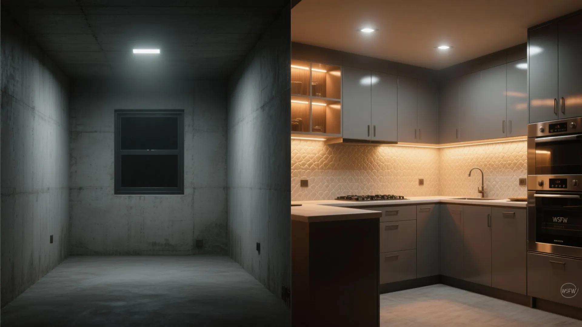 5. Layer lighting and define zones with finishes