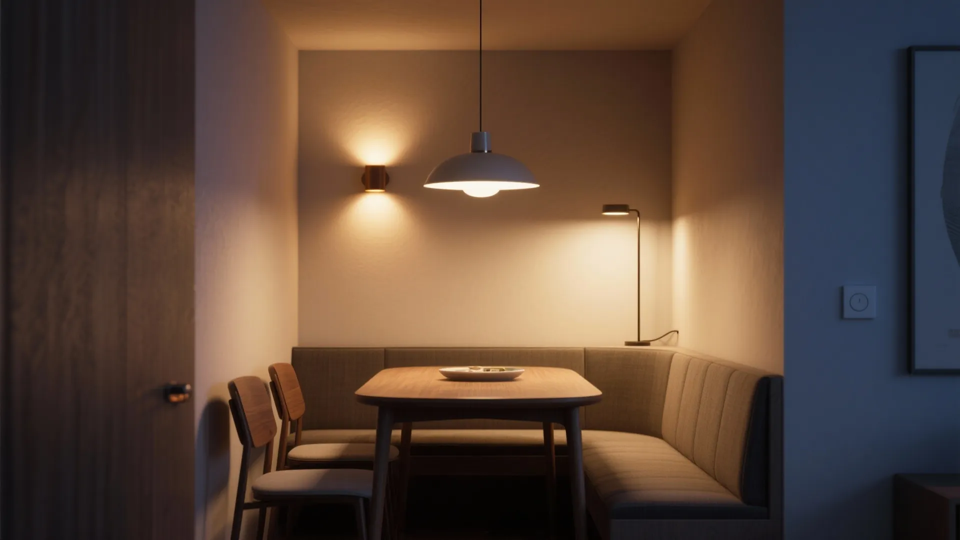 2. Layer with task, ambient, and accent light