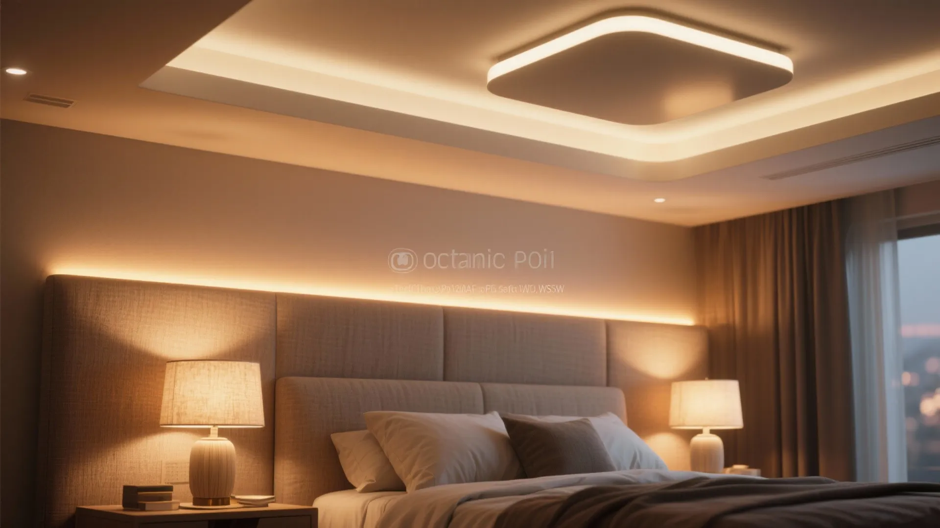 1. Layered lighting to set both mood and function