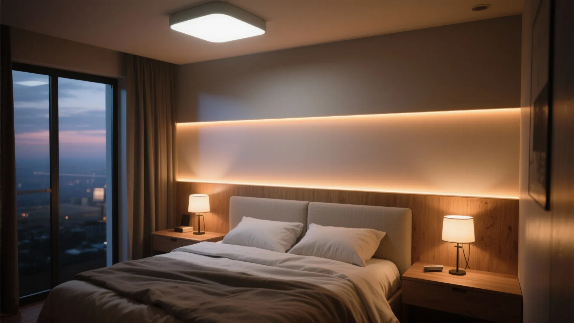 1. Layered lighting to change the mood