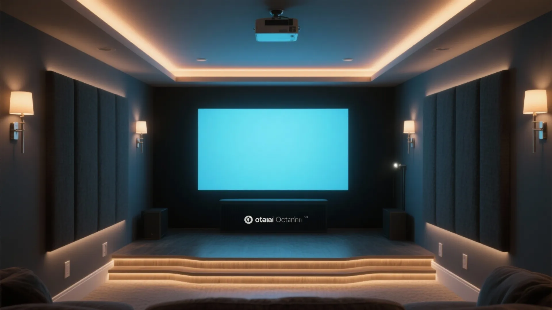 Layered, Low‑Glare Lighting and Dark Finishes