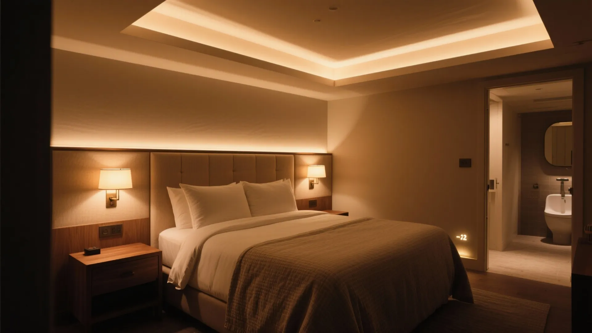 Layered lighting for a sleep-friendly glow