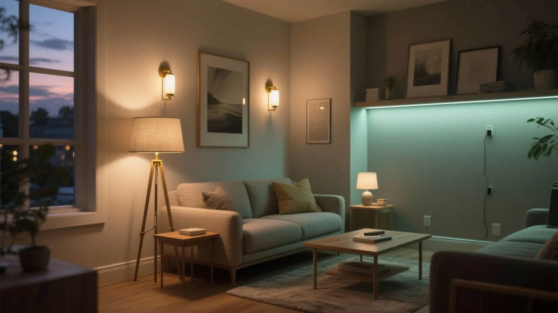 Layered lighting for instant mood and depth