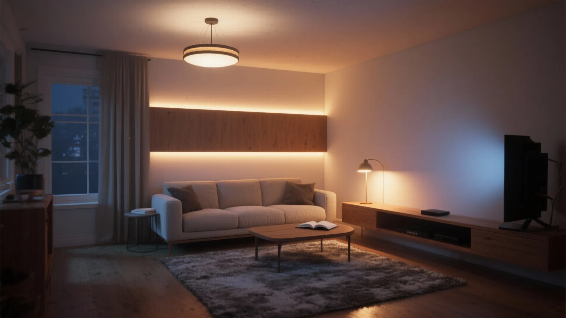 Layered Lighting with Dimmable Circuits