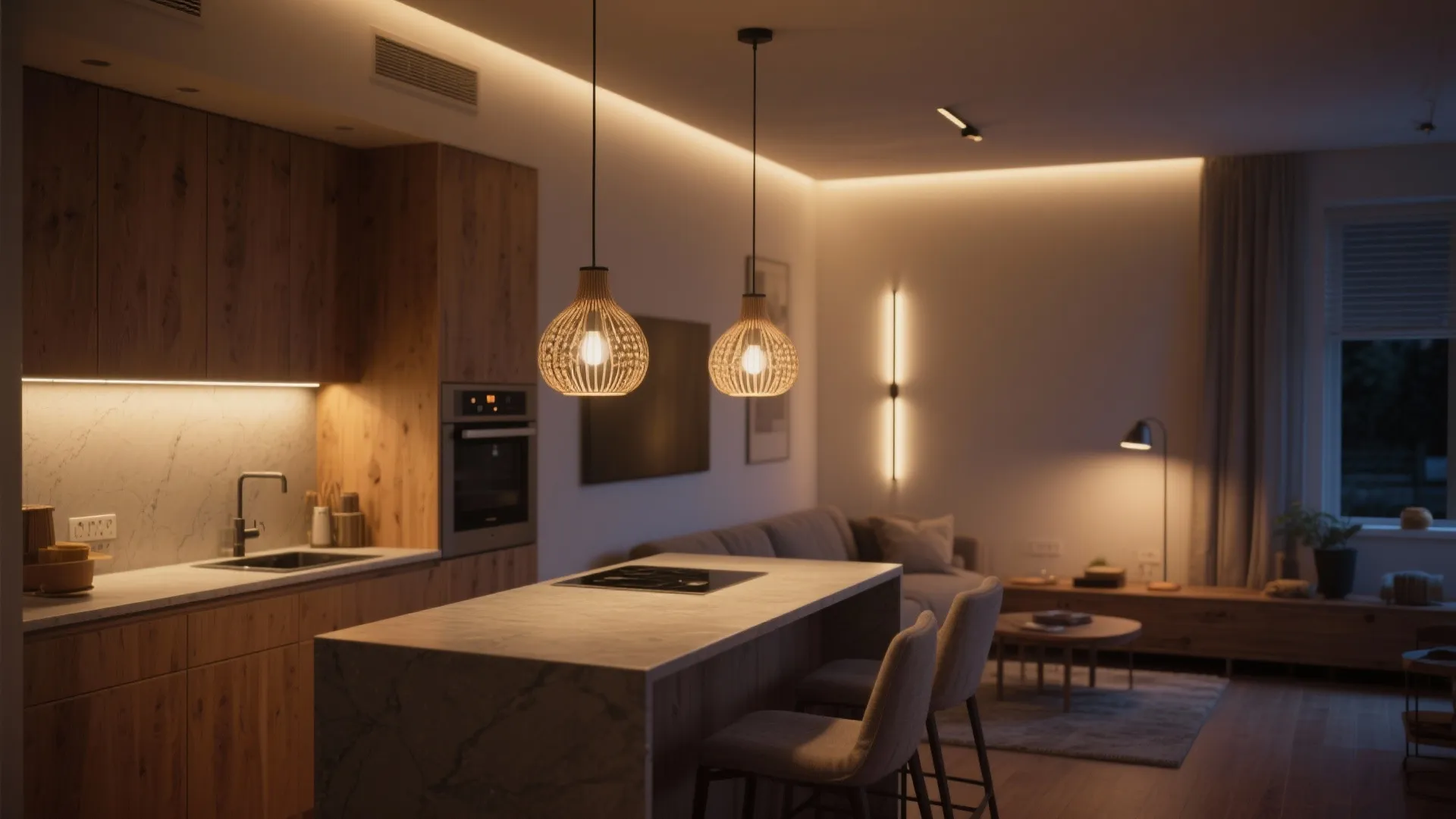 Light like a pro: layers, dimming, and vertical lines