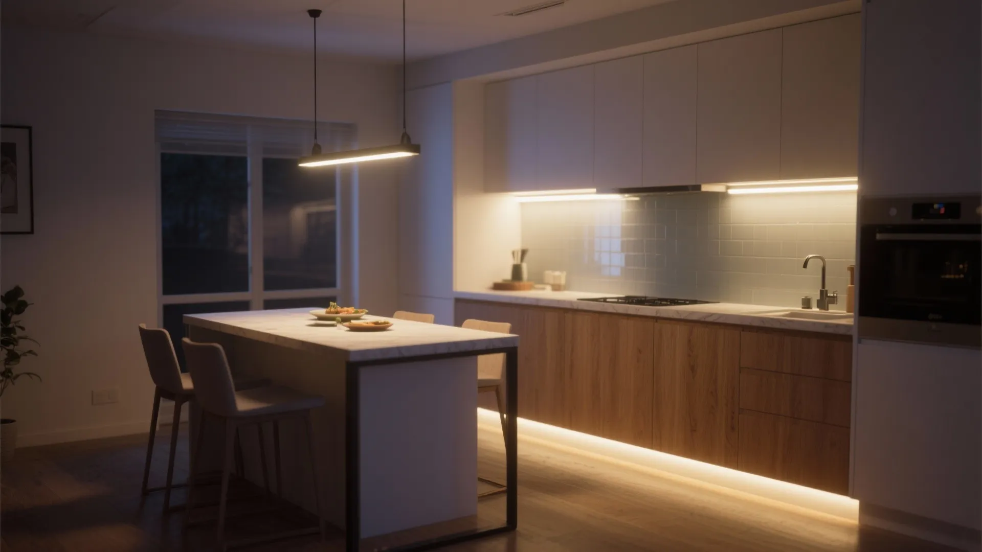 Layered Lighting That Expands the Room