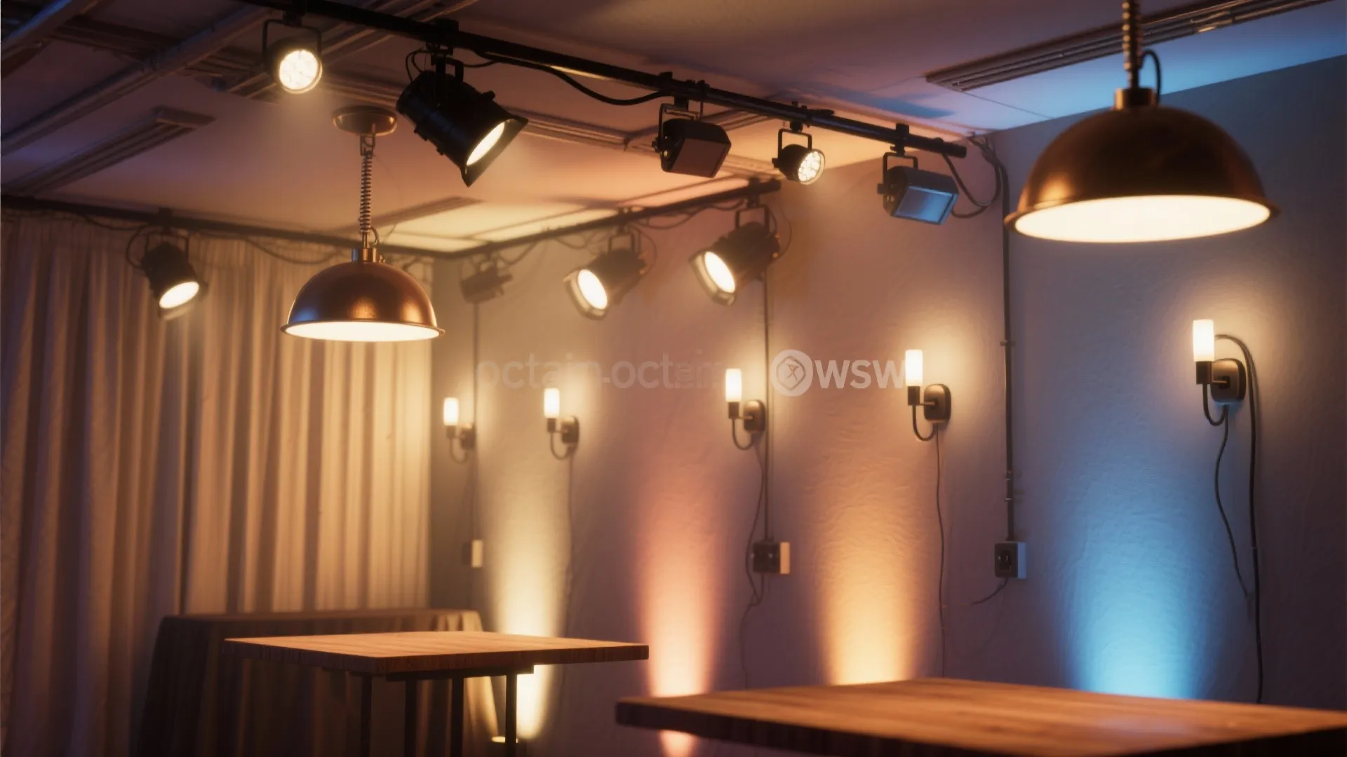 2. Layered lighting to change mood fast