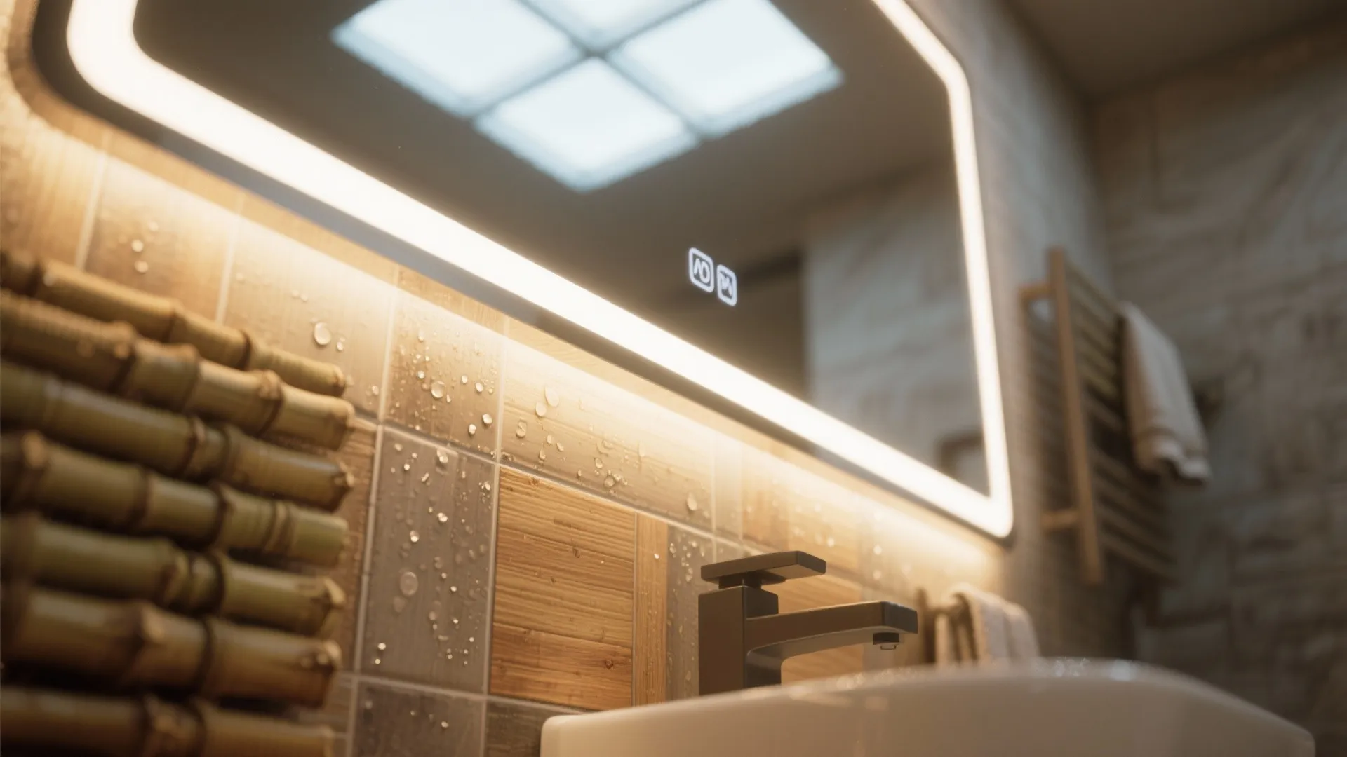 3. Layered lighting and natural materials