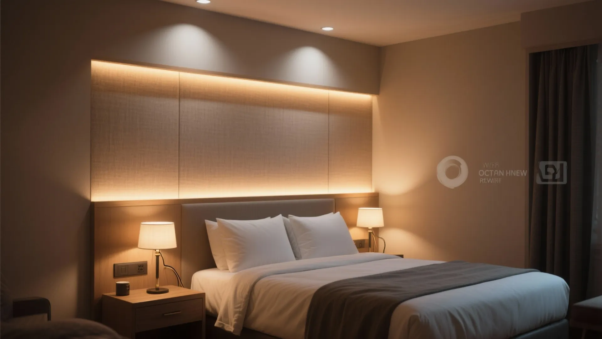 2. Layered lighting for mood and utility