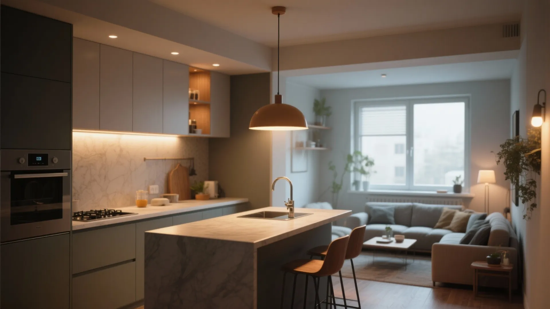 5. Layered lighting and clear sightlines