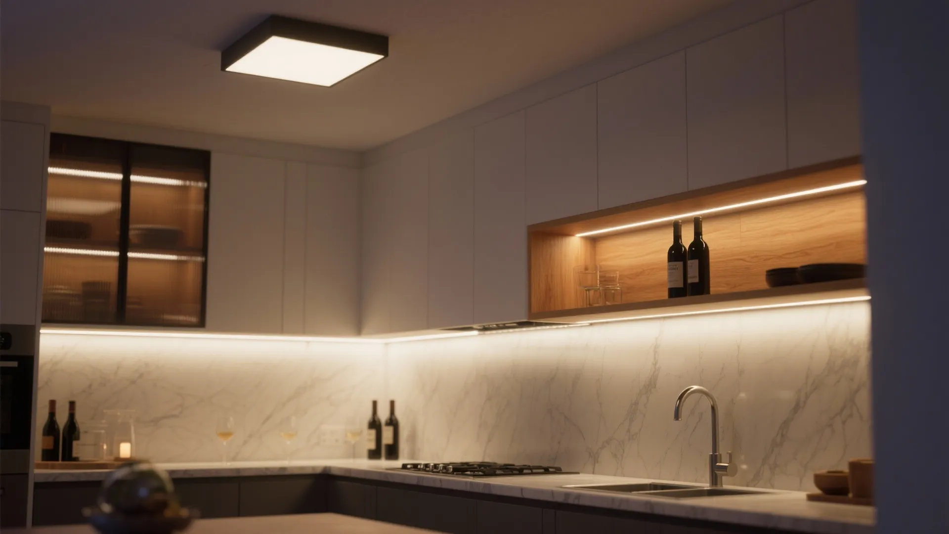 Layered lighting that flatters, not fights