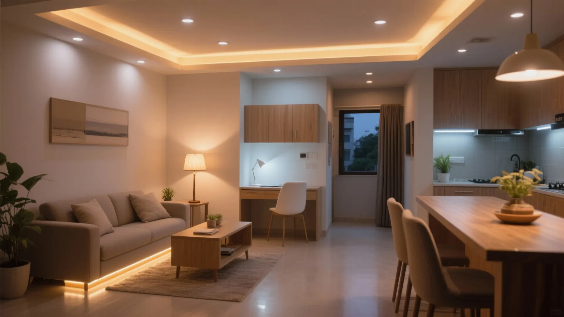 Layered lighting and smart zoning