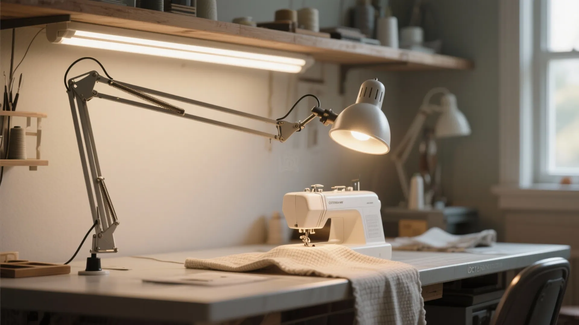 4. Layered lighting and clear task areas