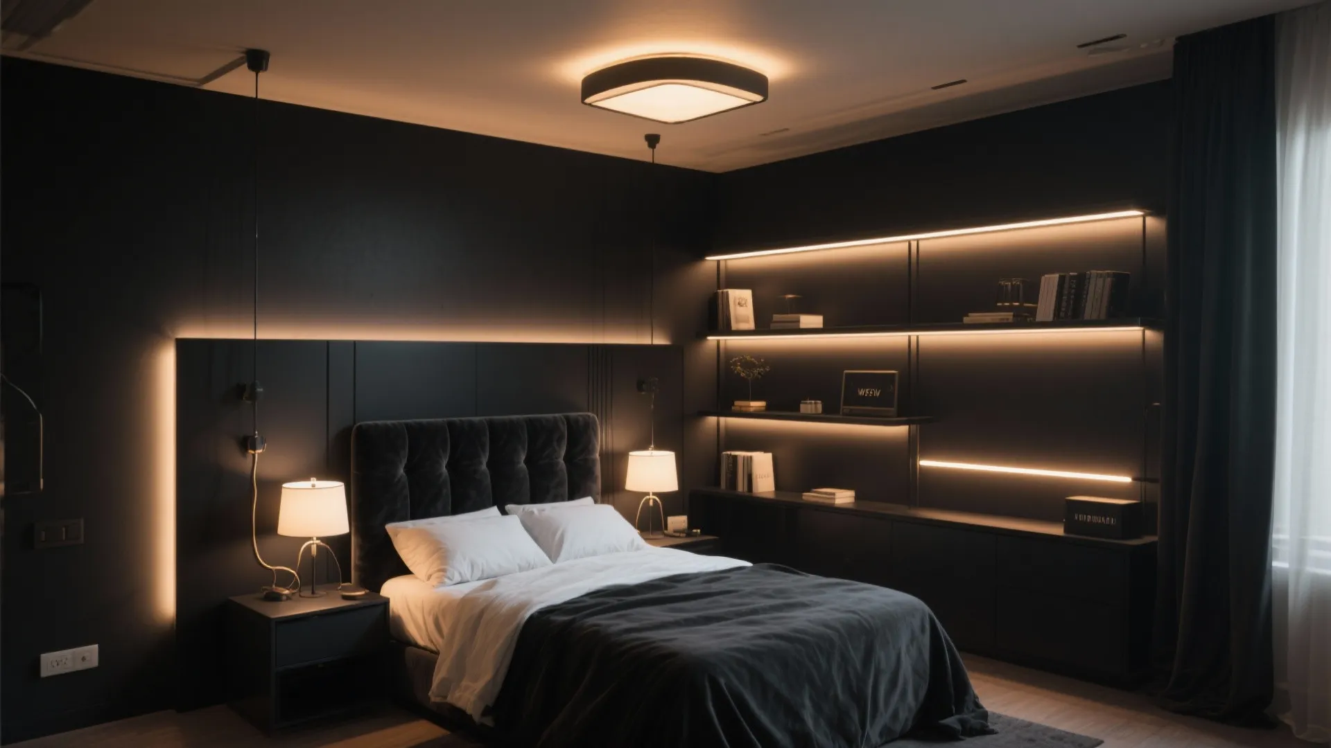 4. Layered lighting for mood and scale