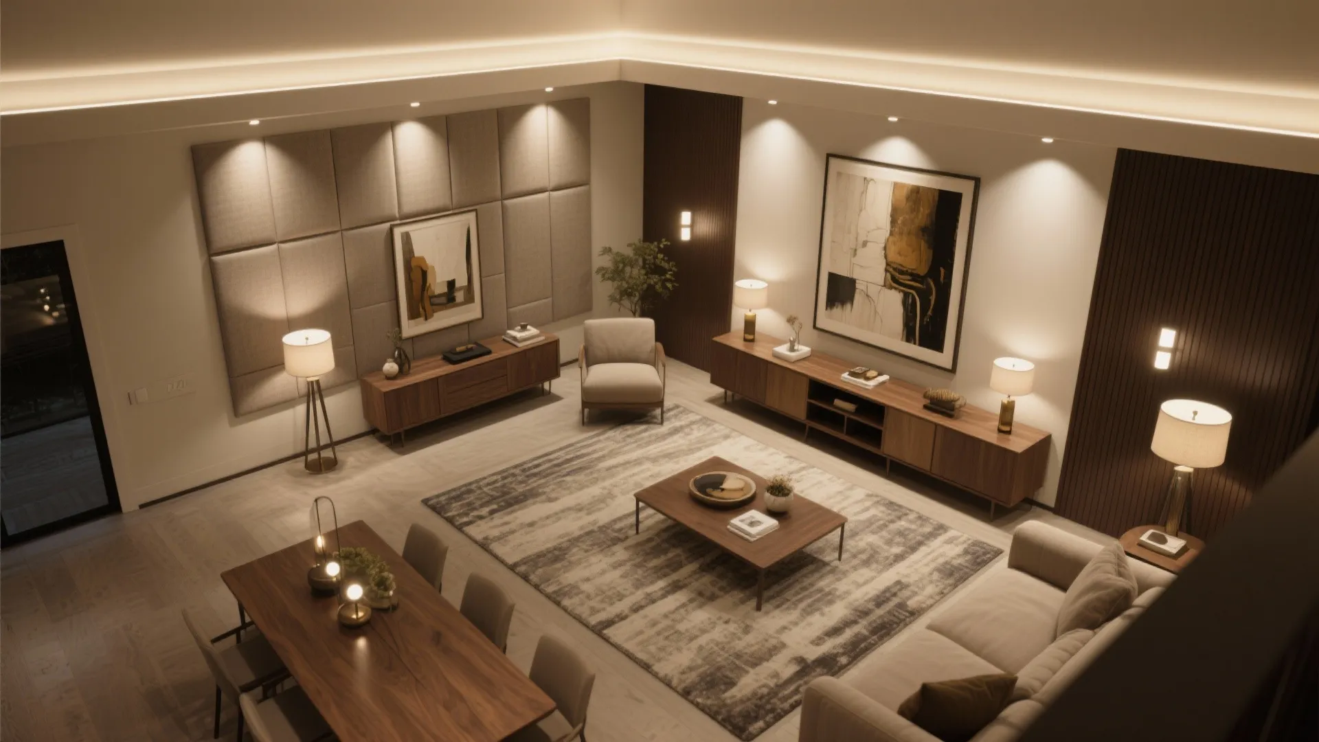 Layered Lighting and Acoustic Calm for True Luxury