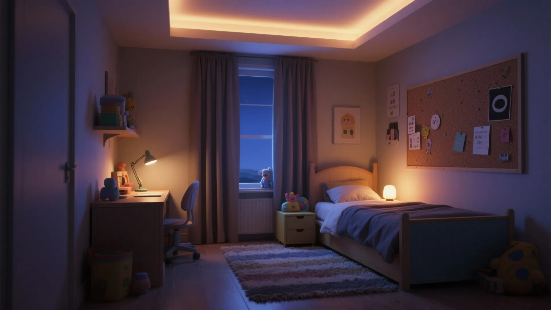 Layered Lighting + Quieter Acoustics for Better Sleep