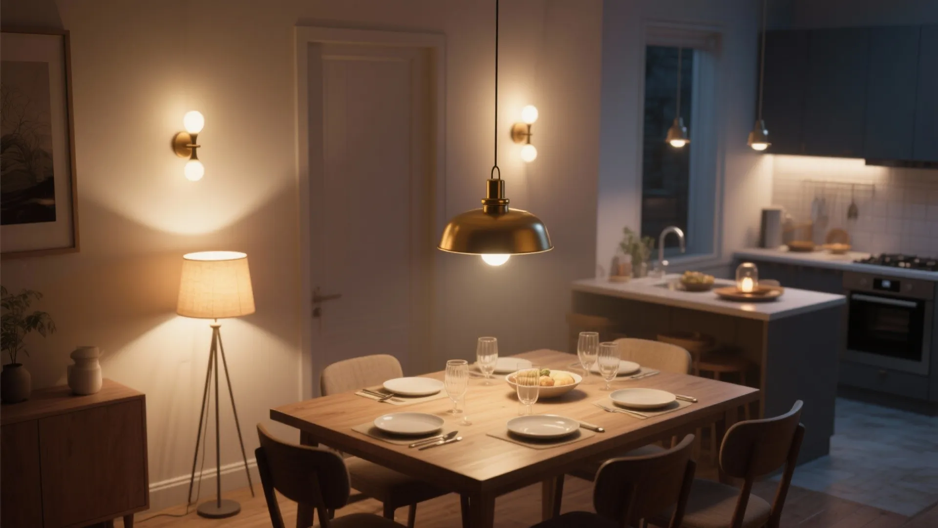 3. Layered Lighting for Mood and Function