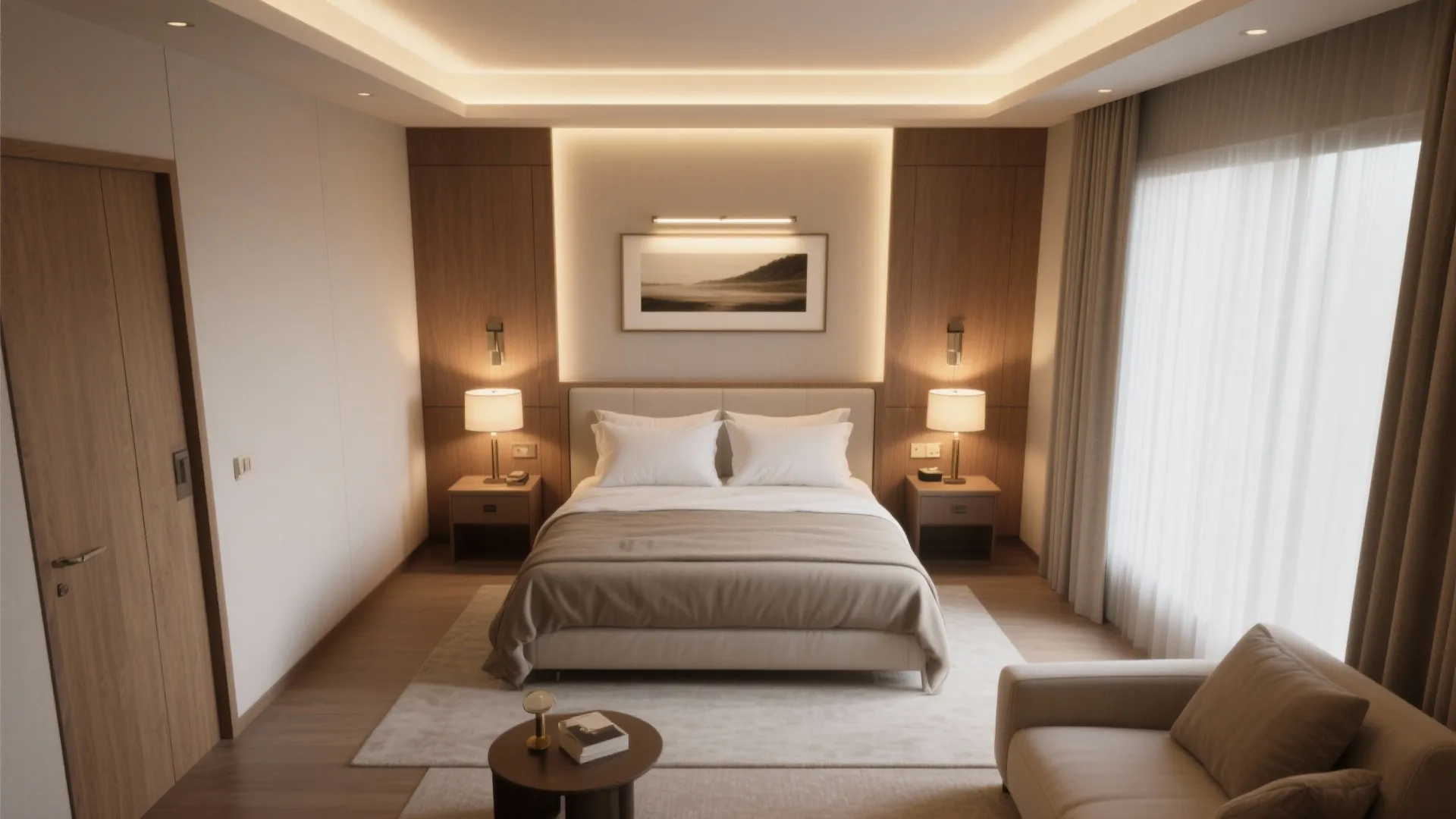 3) Layered Lighting for Hotel-Level Ambience