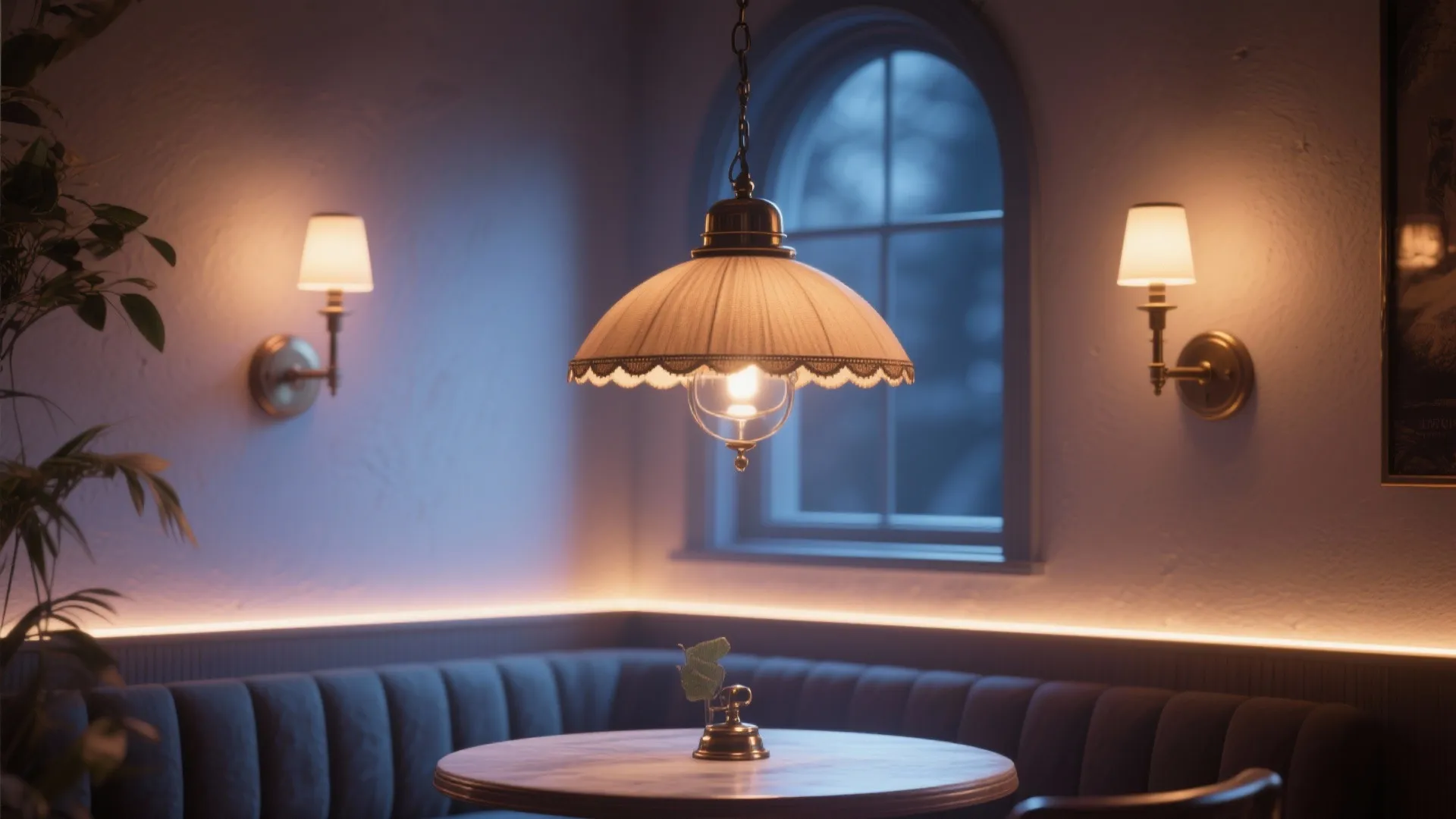 4. Layered Lighting and a Statement Shade