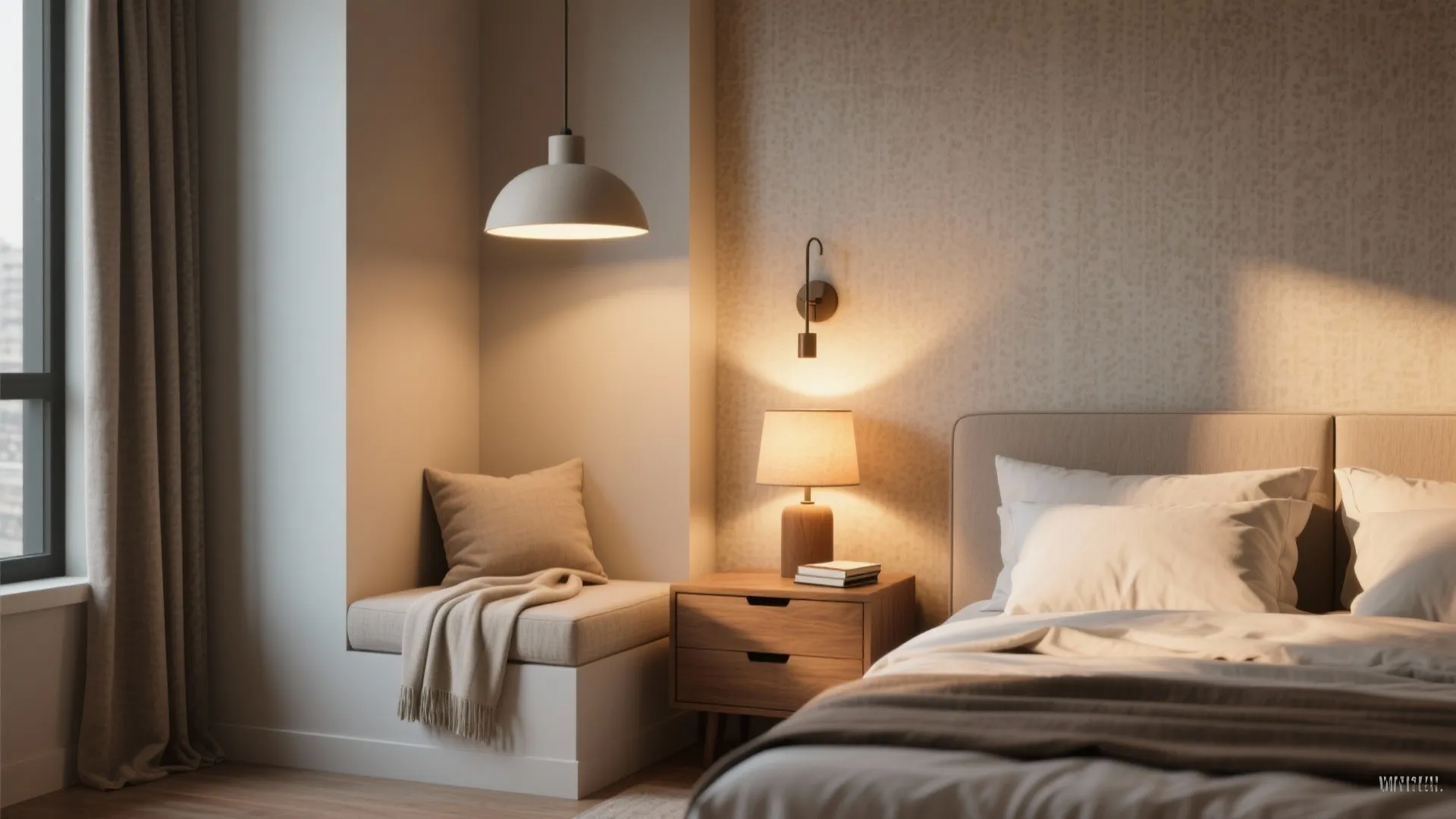 1. Layered lighting and cozy corners