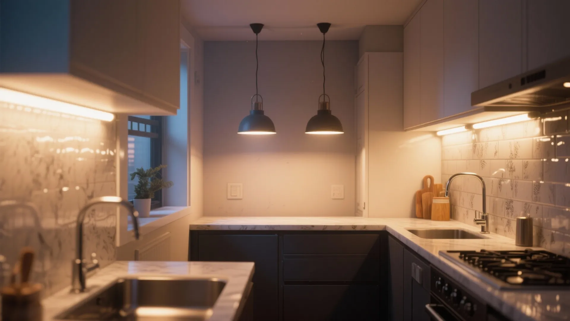 Layered lighting and visual tricks