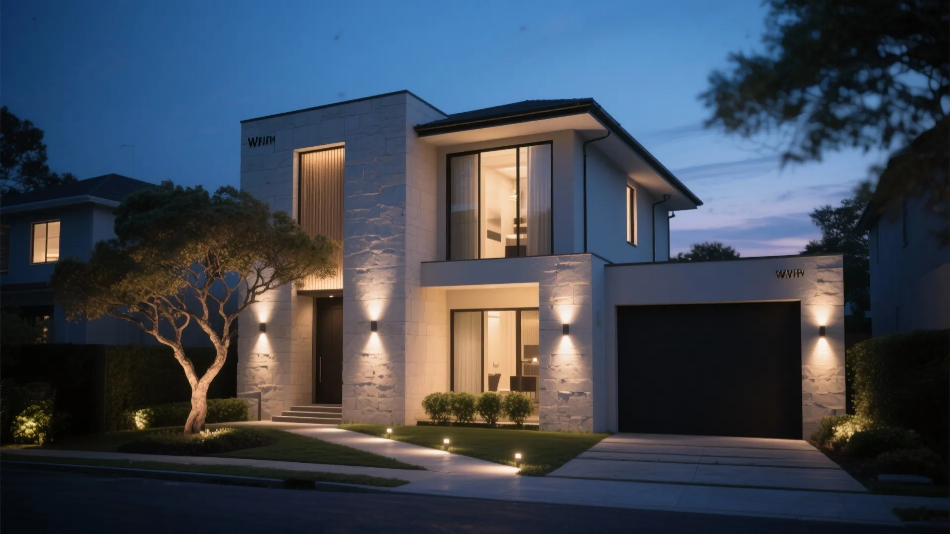 Layered Lighting for Dramatic Curb Appeal