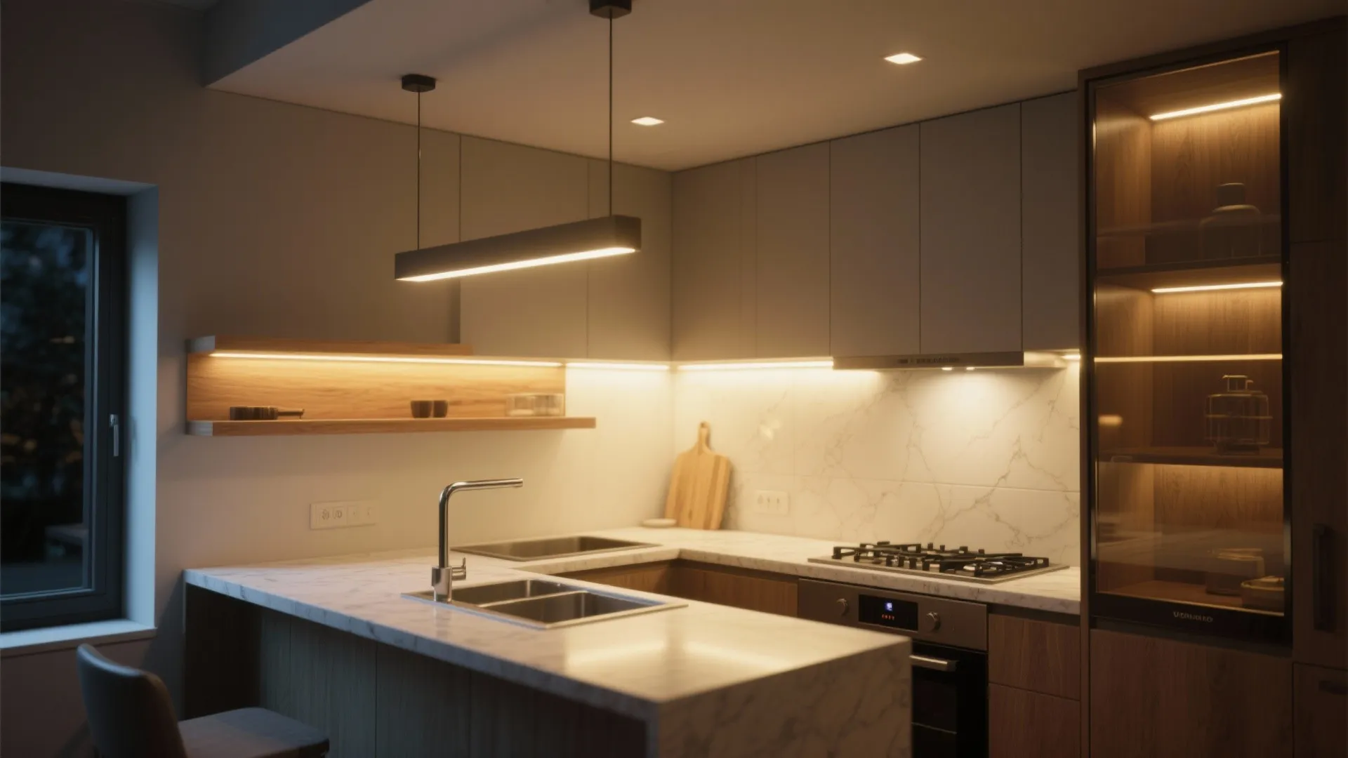 Layered Lighting That Makes Cooking Safer