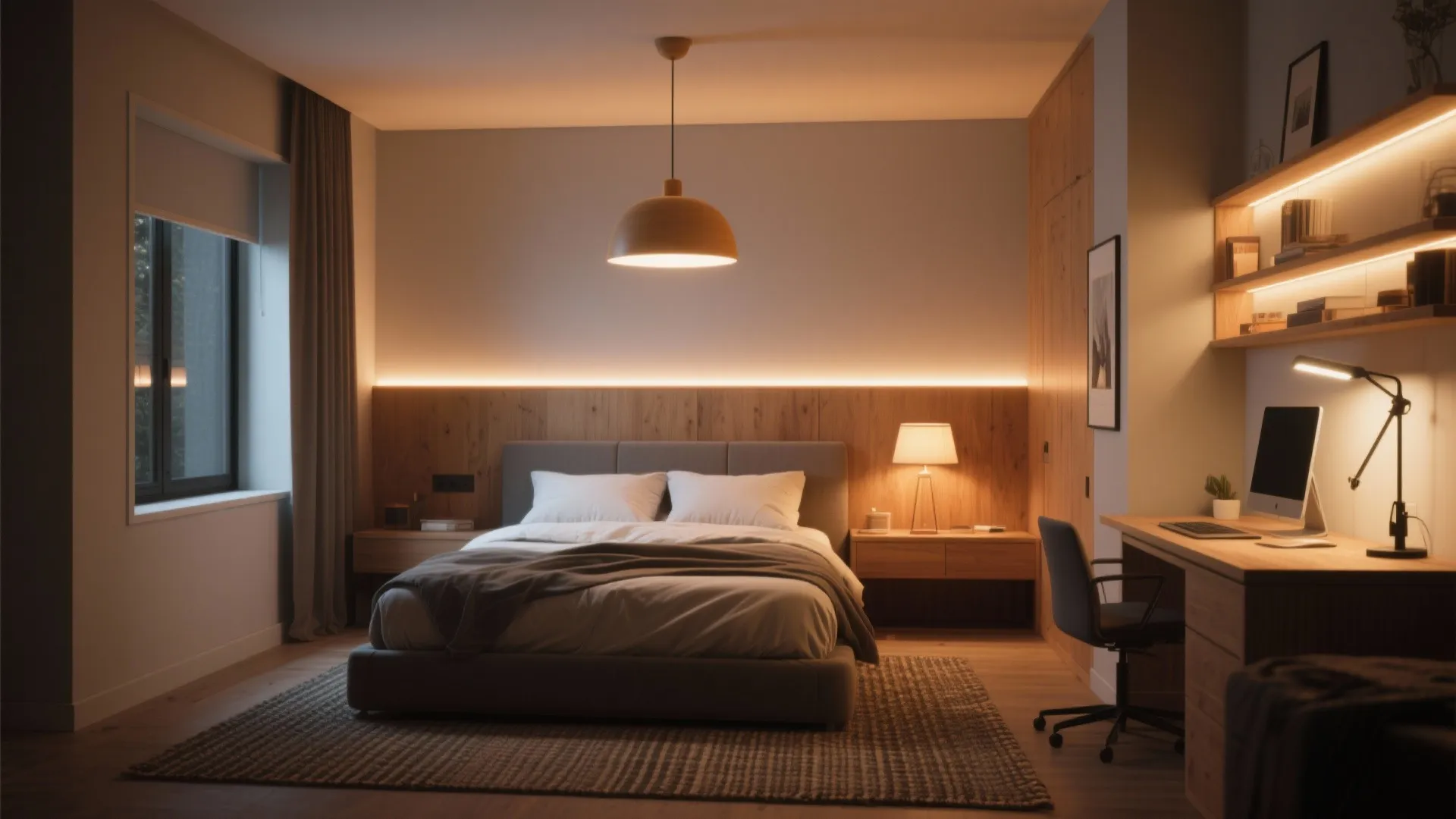 4. Layered lighting and clearly defined zones