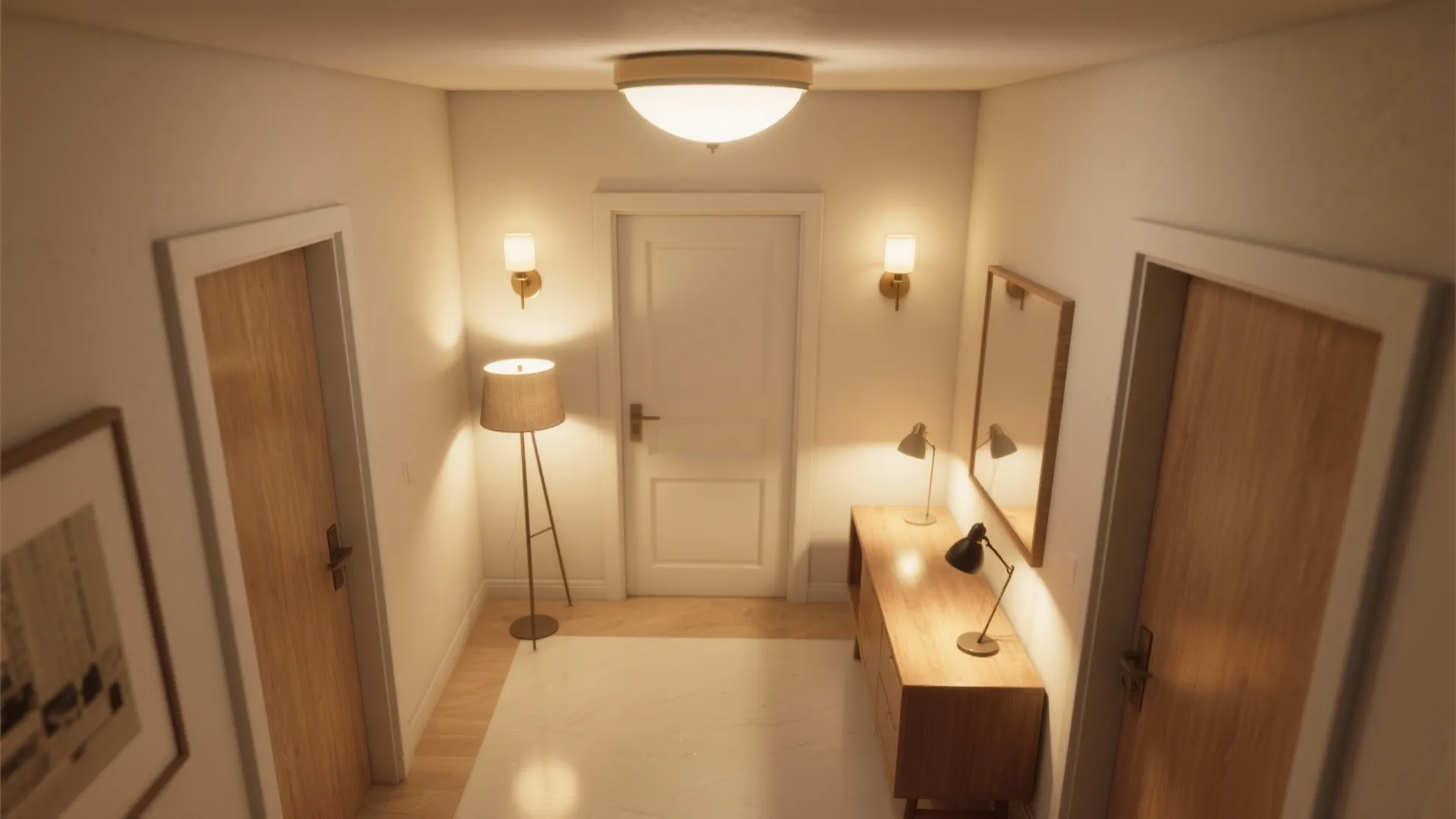 Light layers that make small spaces feel bigger