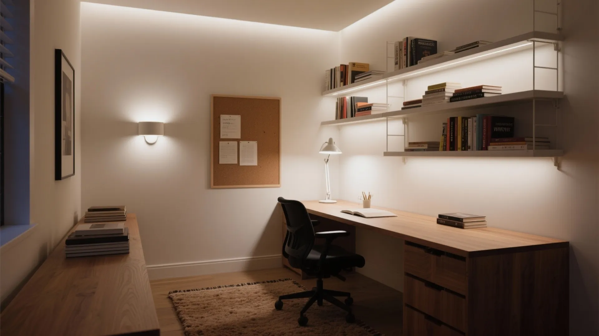 Layered lighting that supports focus (with real numbers)