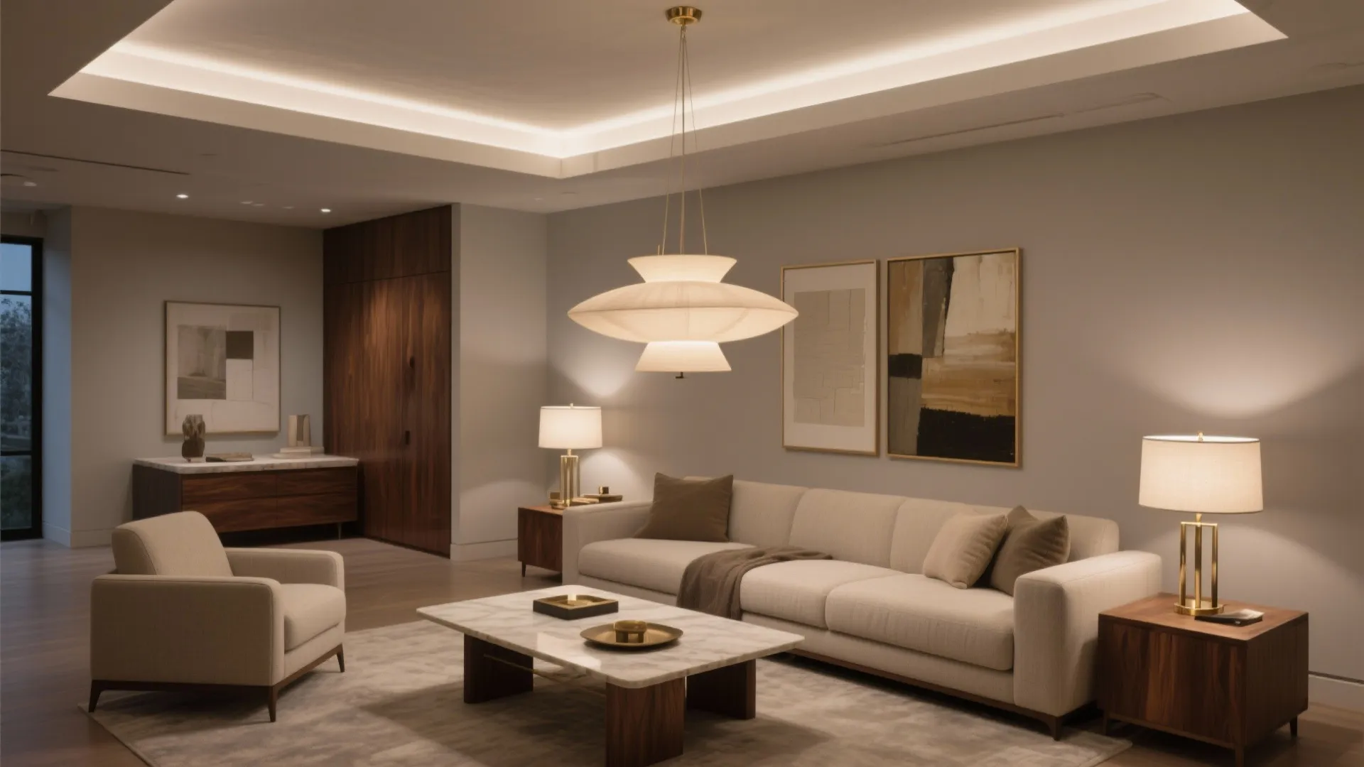 Layered Lighting with Statement Fixtures