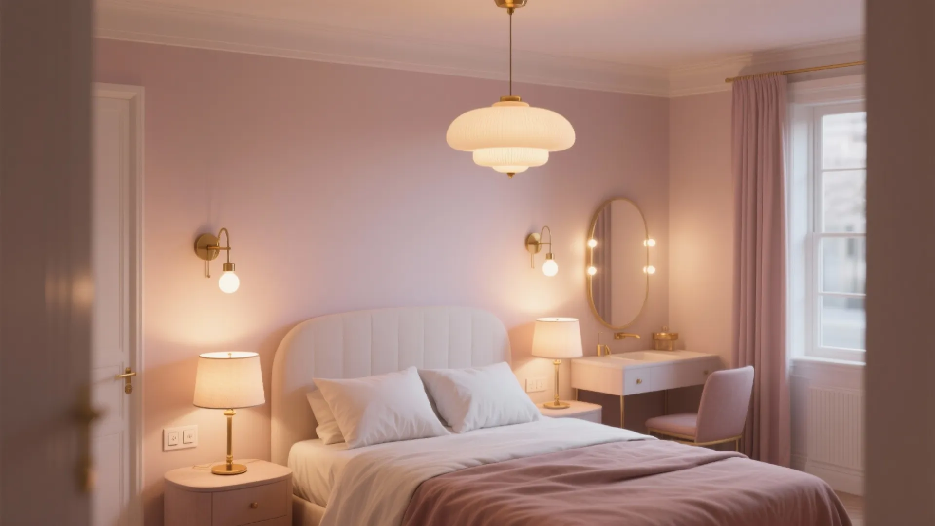 1. Layered lighting to set the mood