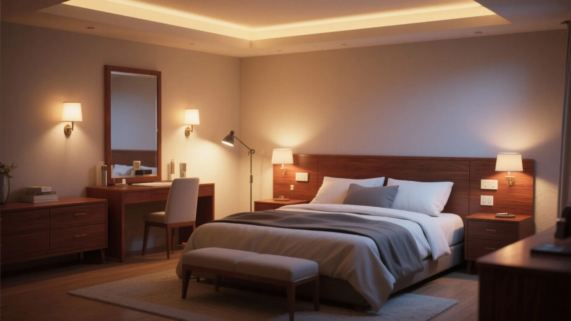 4. Layered lighting — warmth where you want it