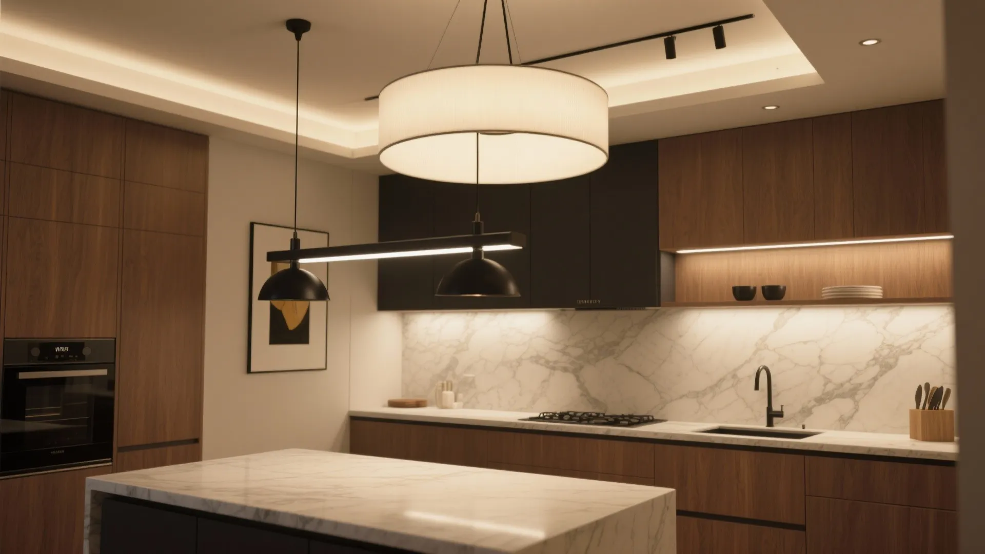 1. Layered lighting: combine ambient, task, and accent