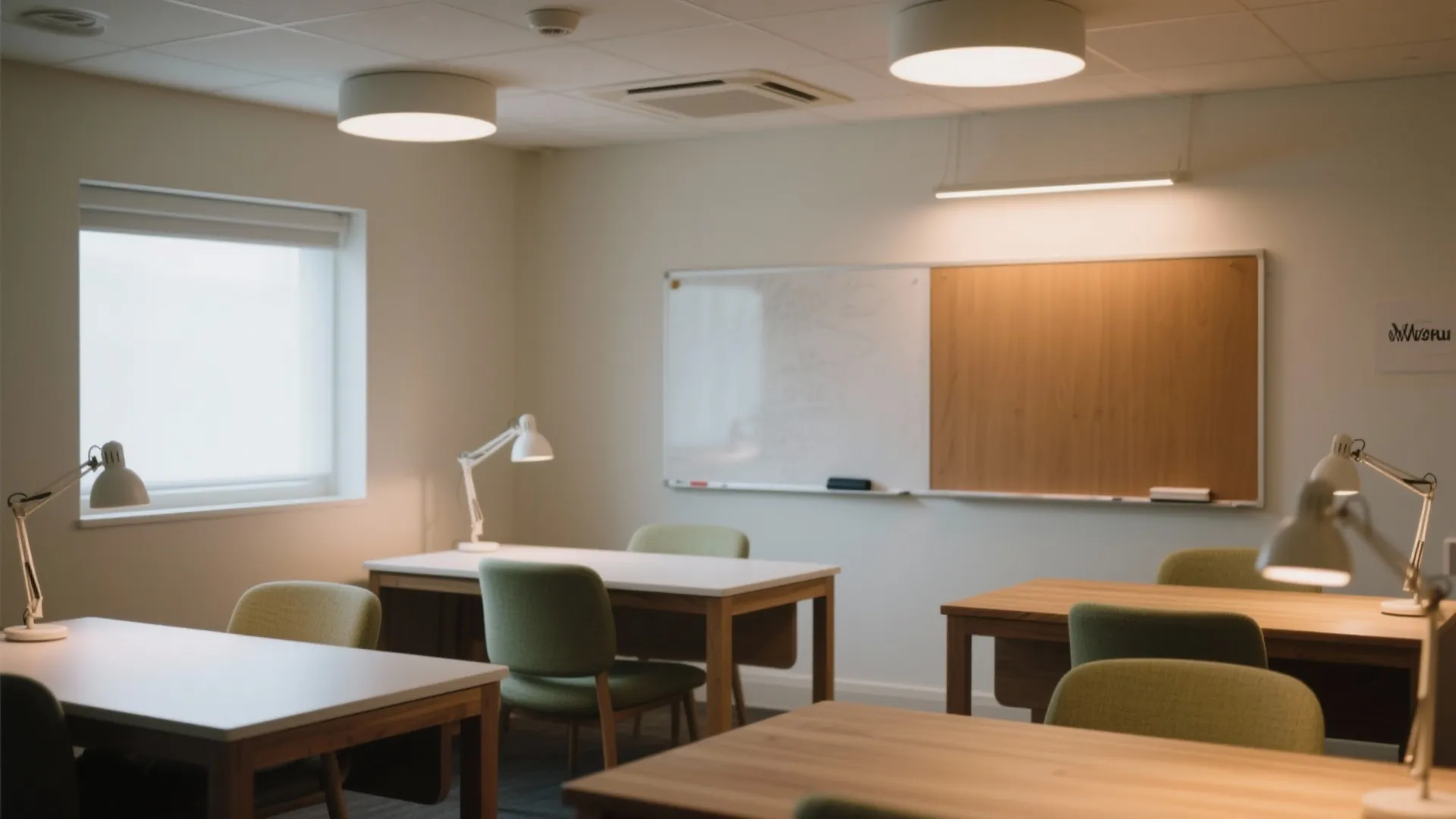 Layered lighting that supports focus and mood