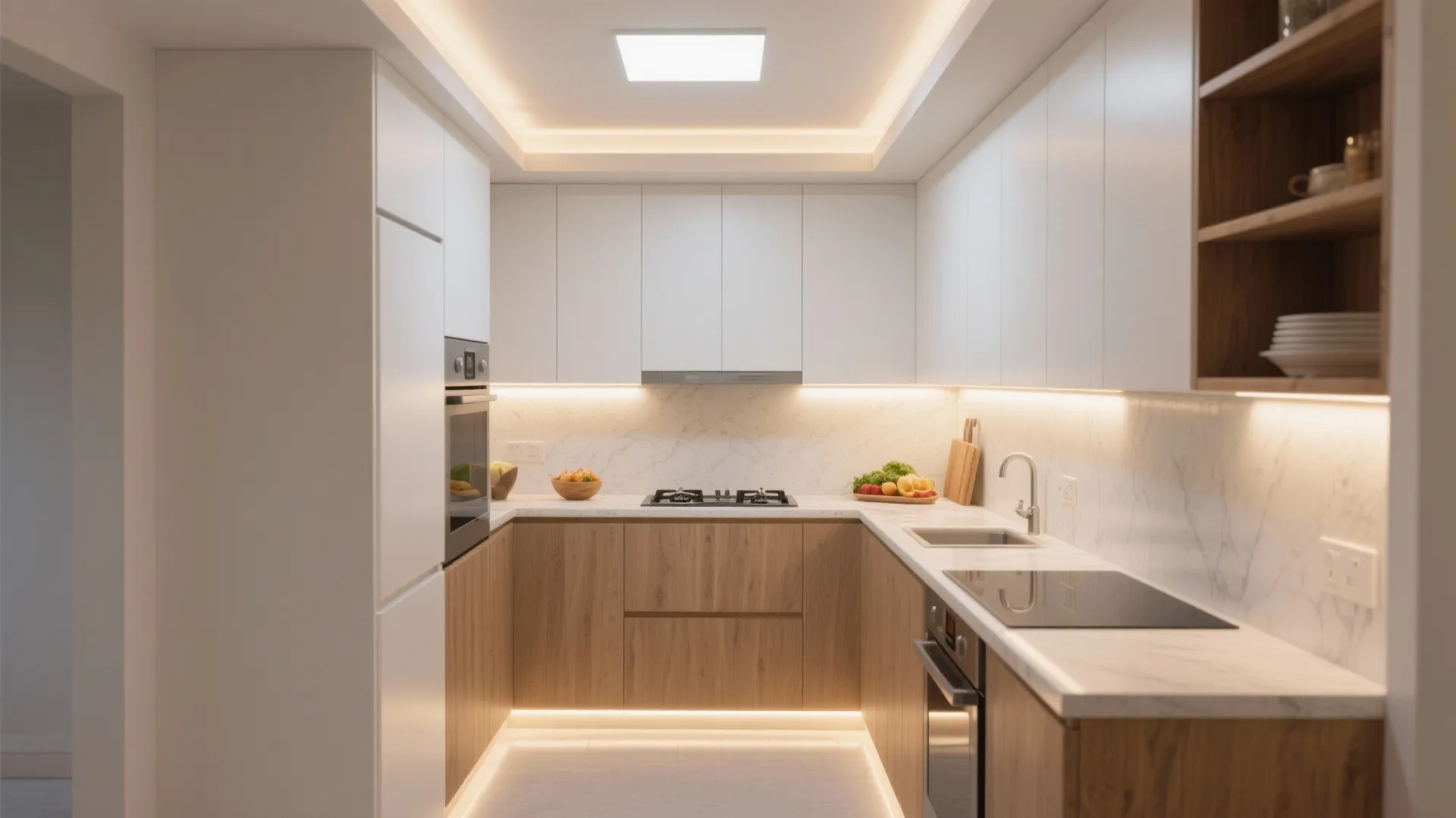 Layered Lighting that Works in Tiny Kitchens