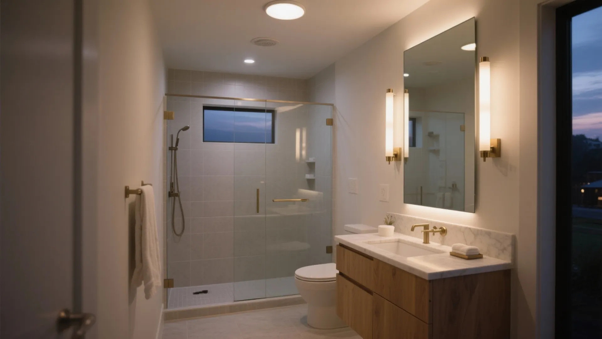 Layered Lighting for Small Bathrooms
