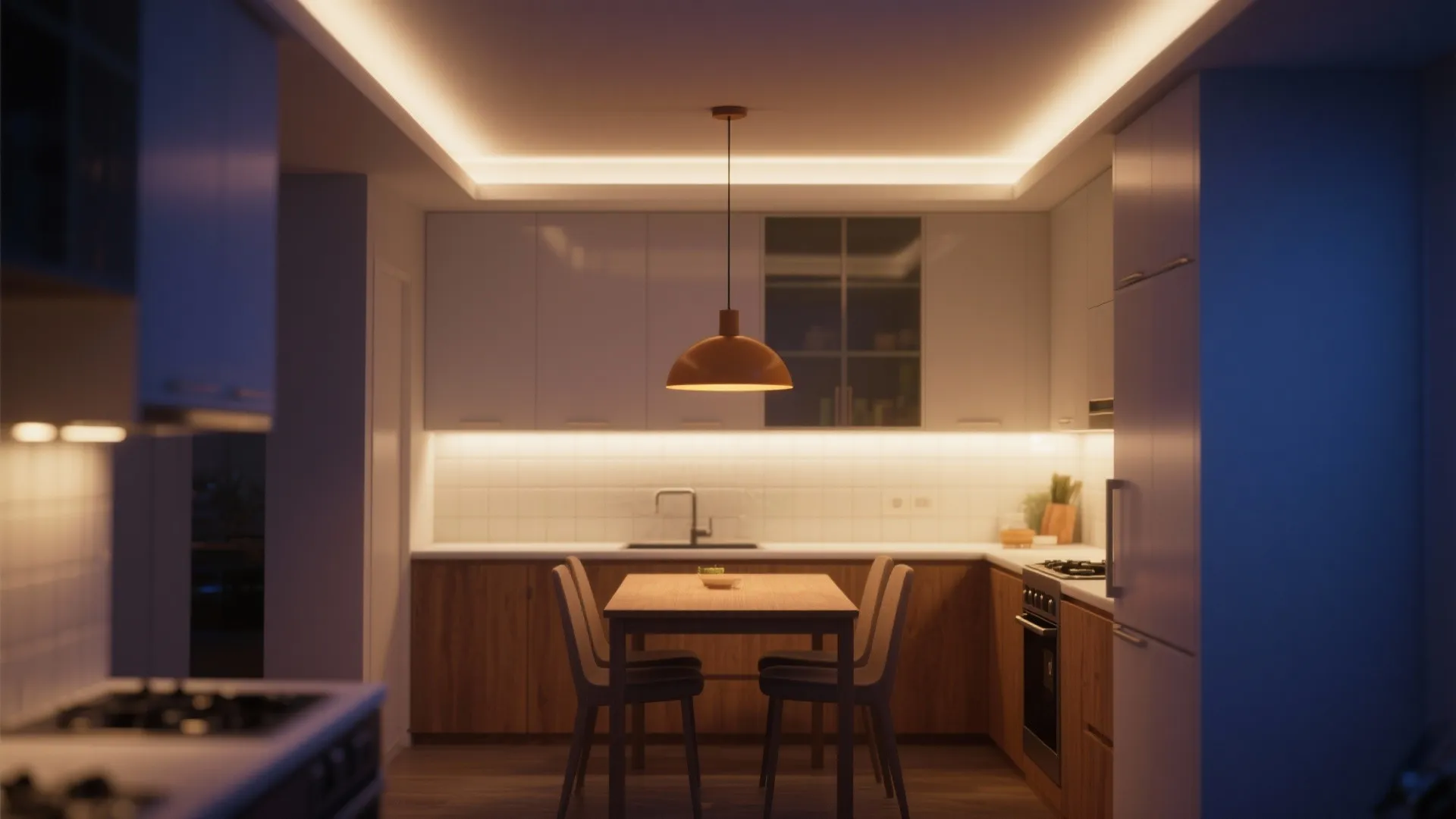 Task lighting layers that flatter and focus