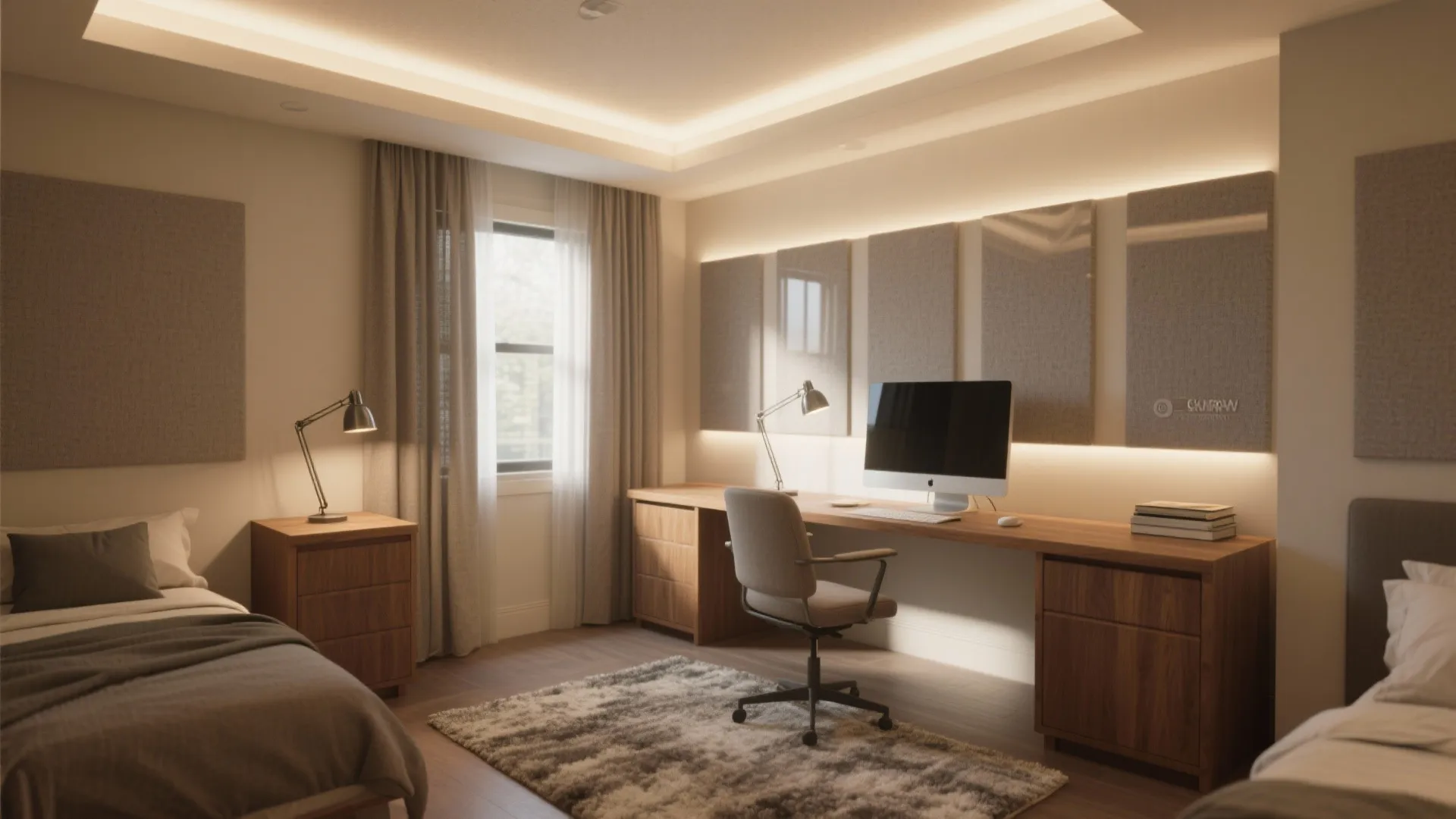 Layered lighting and smart sound control