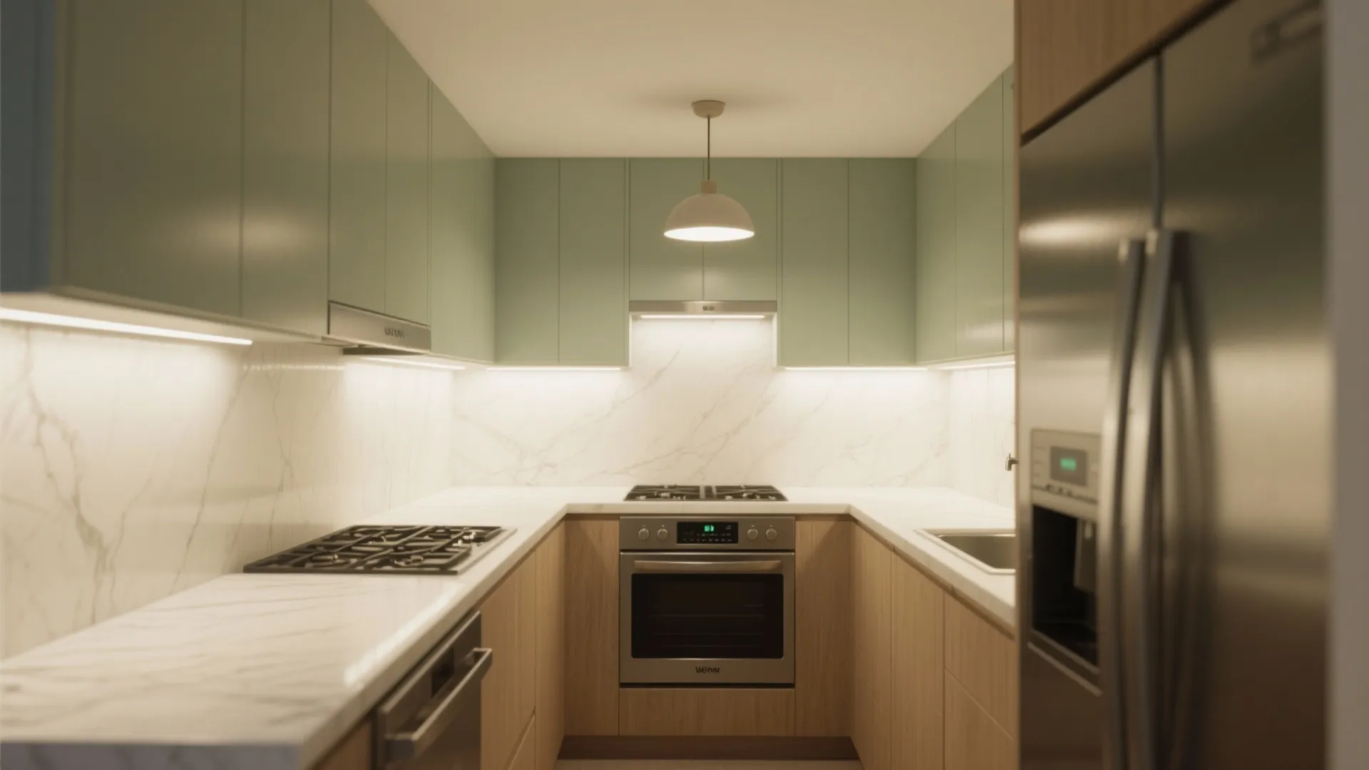 Layered Lighting and Slim, Efficient Appliances