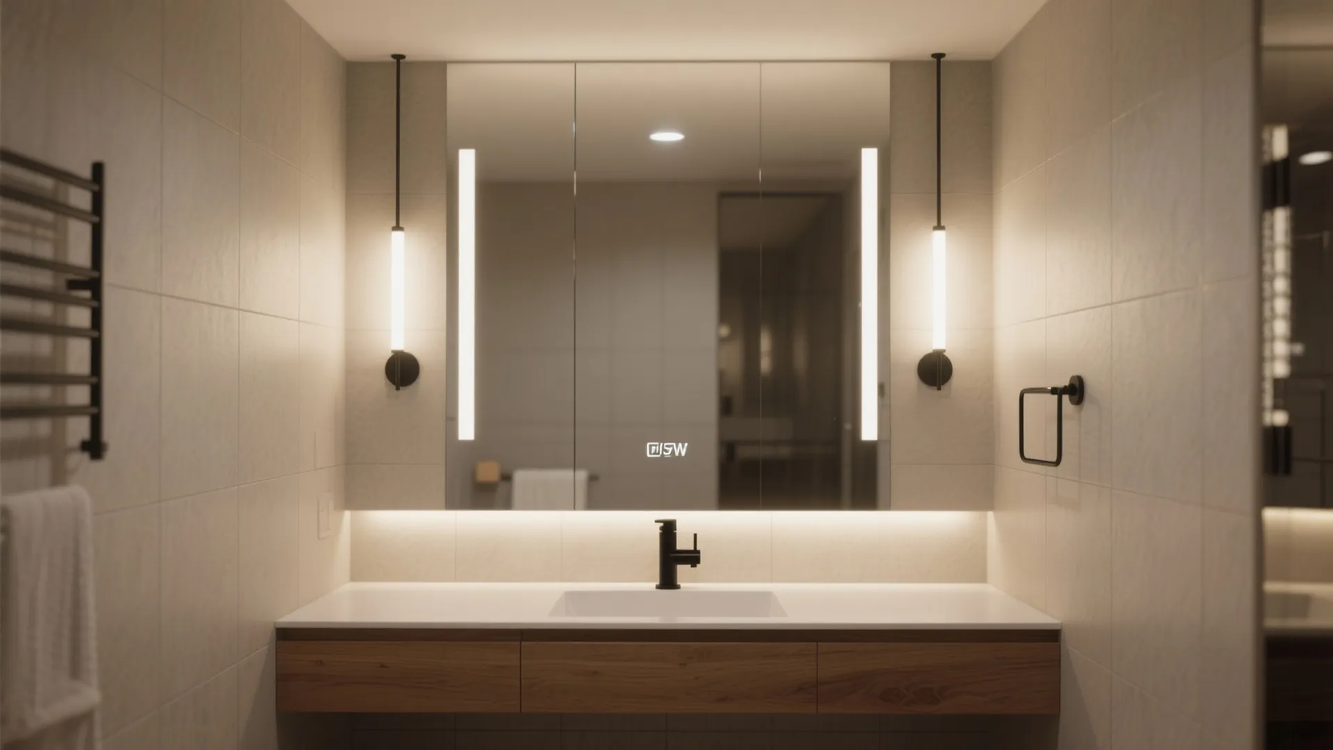 Layered Lighting and XL Mirrors