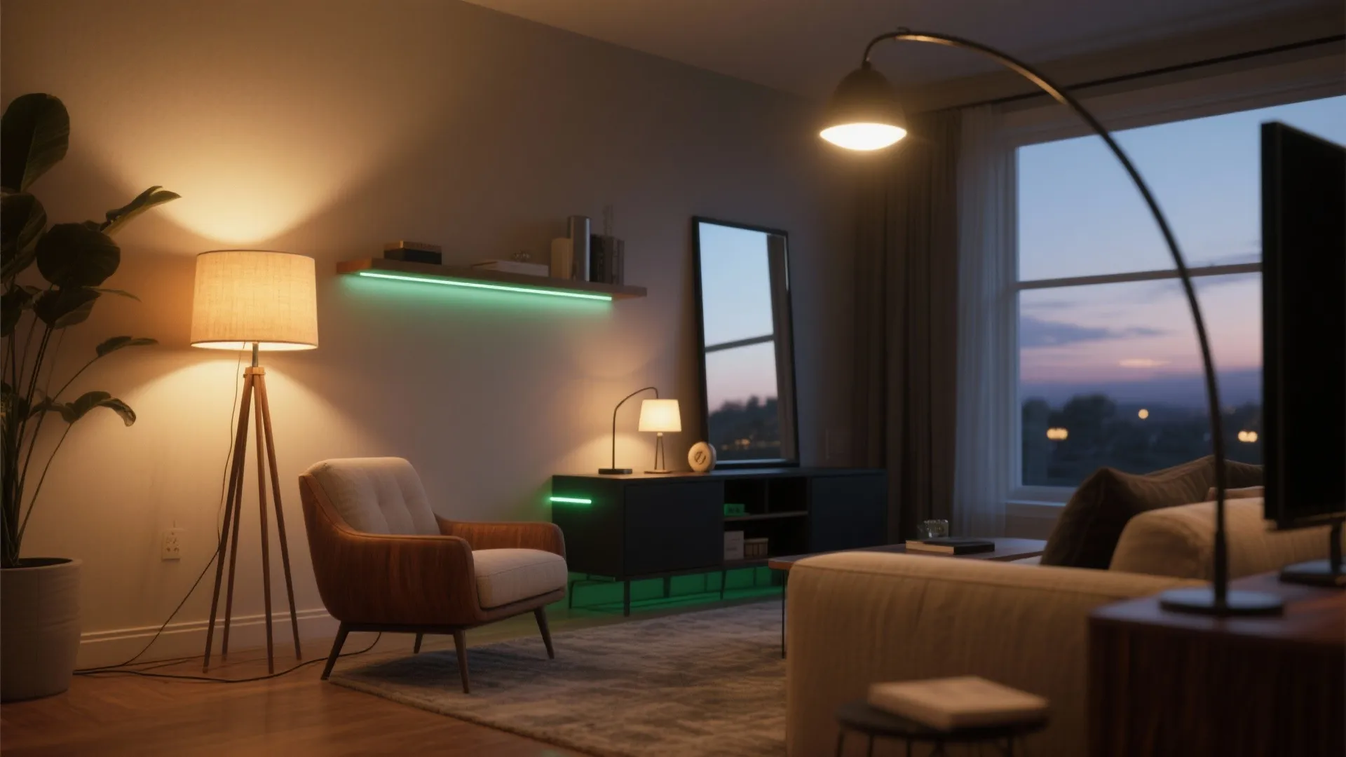 Layered Lighting, Mirrors, and Height Illusions