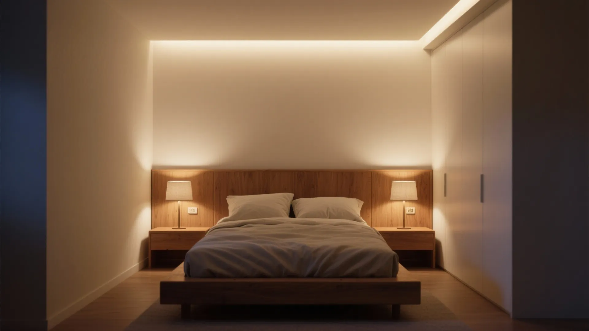 Layered lighting tuned to sleep