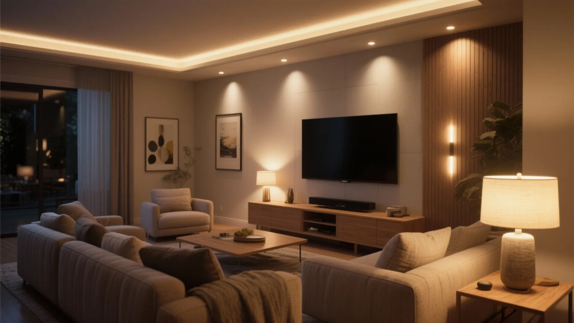 Layered lighting that flatters 3 BHK proportions