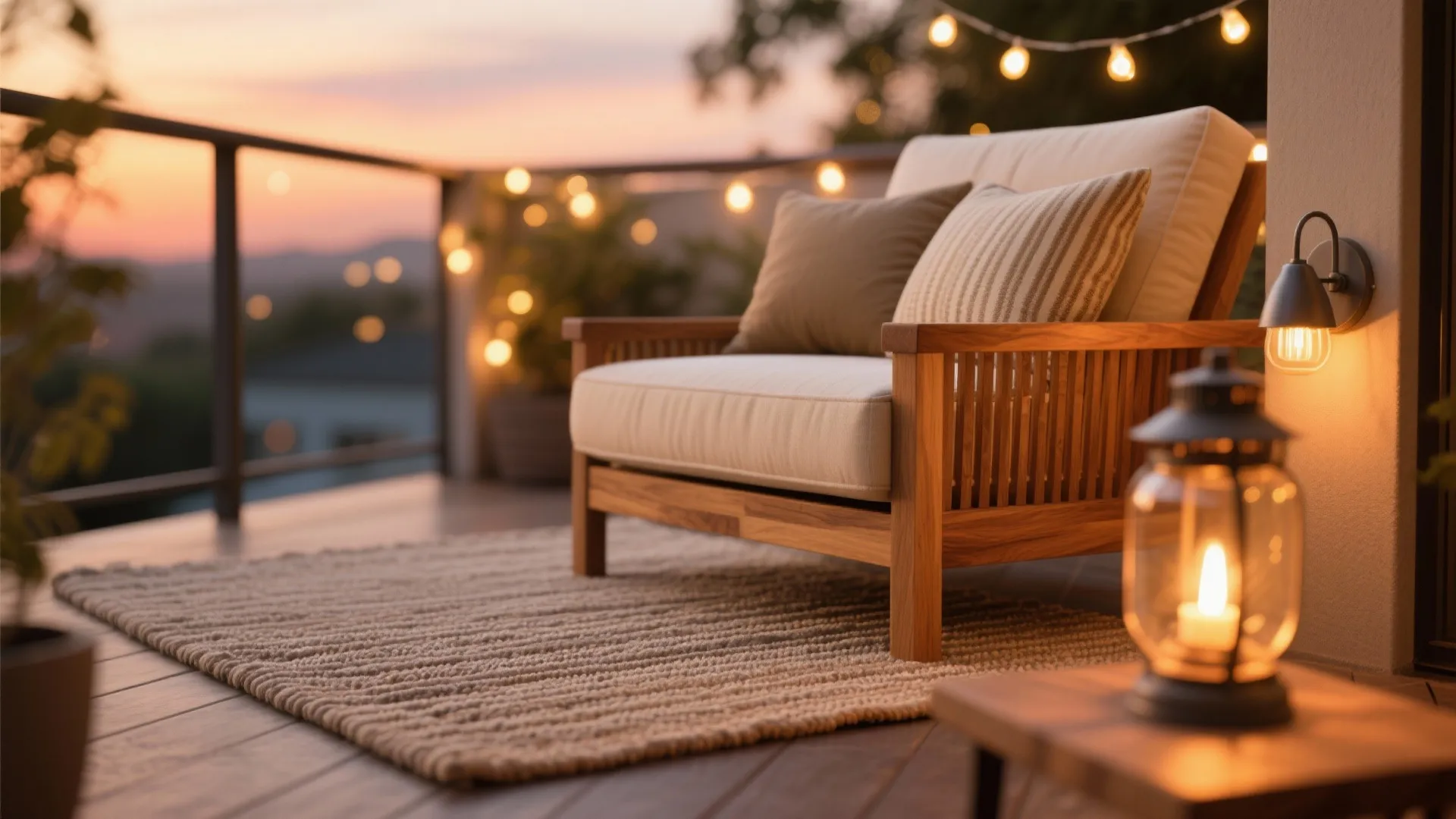 Layered lighting and weather-proof textiles