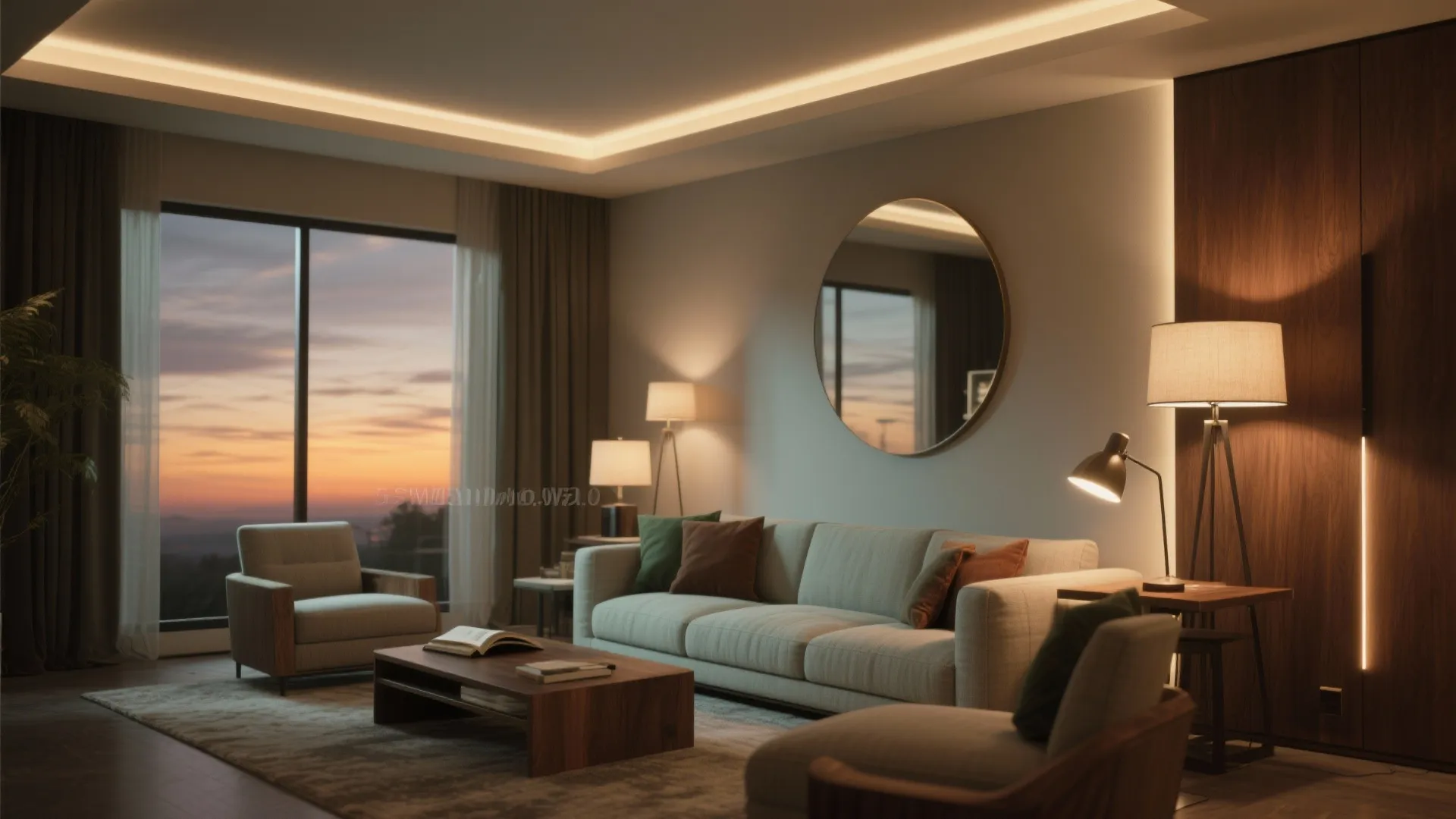 Color plan + layered lighting + mirrors that actually work