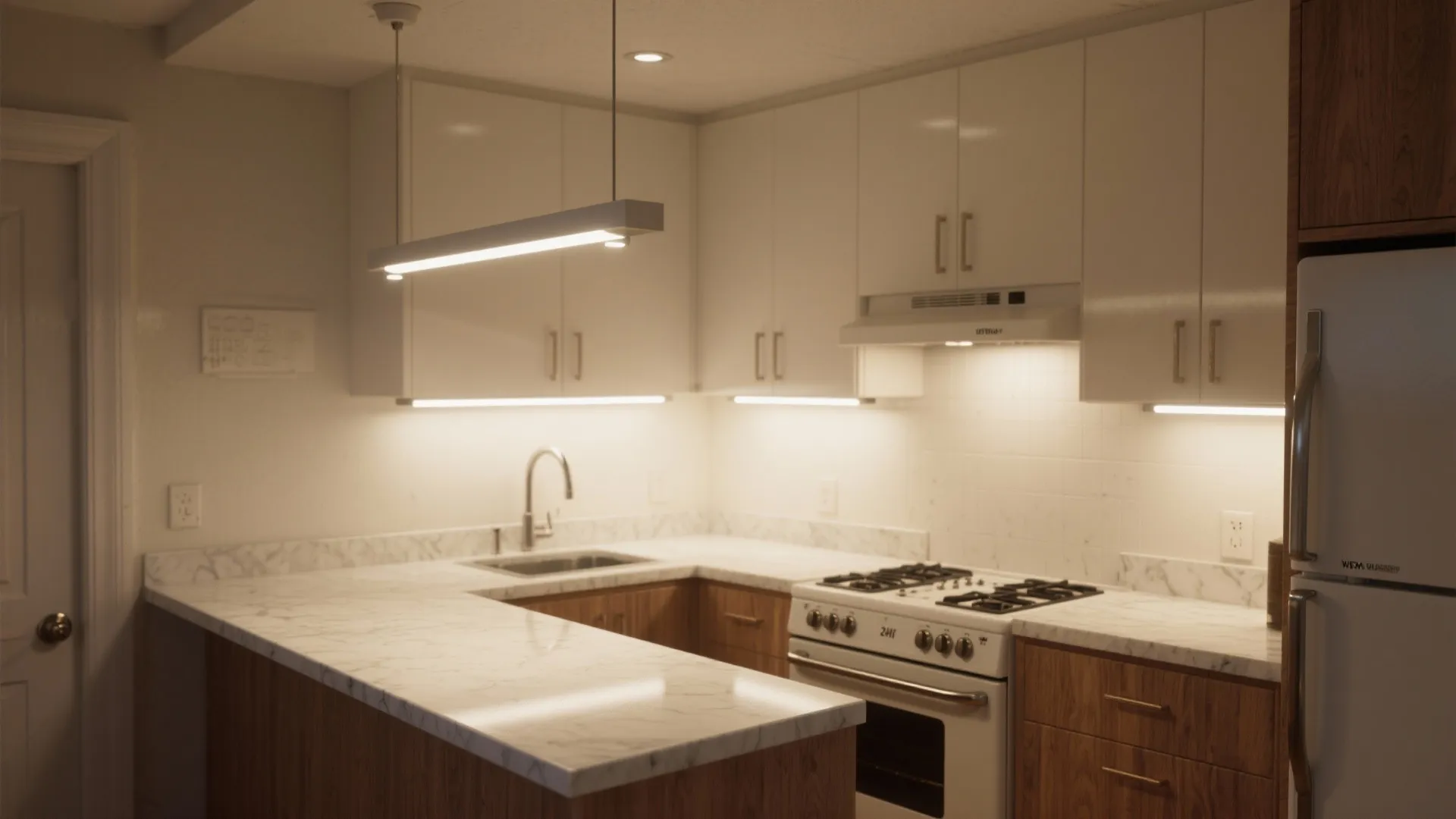 Layered Lighting And Slim Appliances