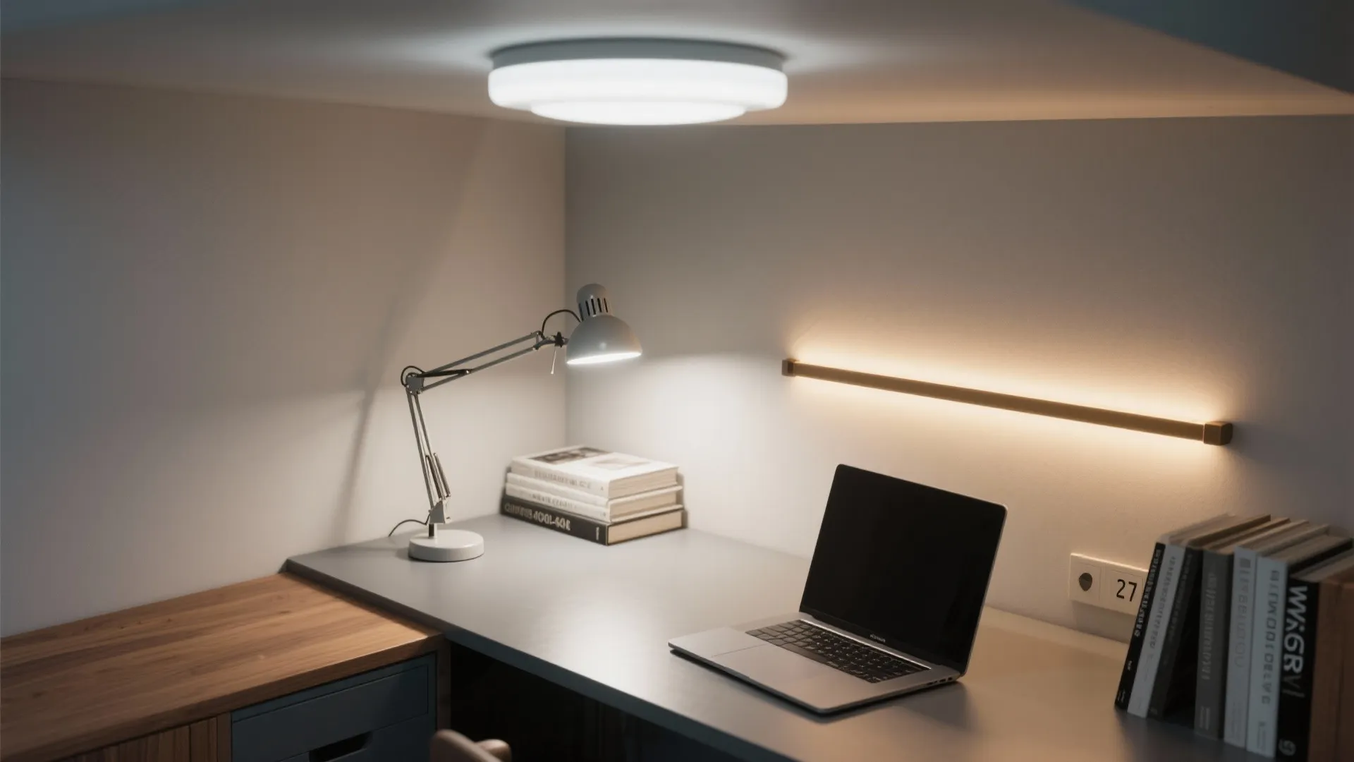 Layered lighting and circadian-friendly settings